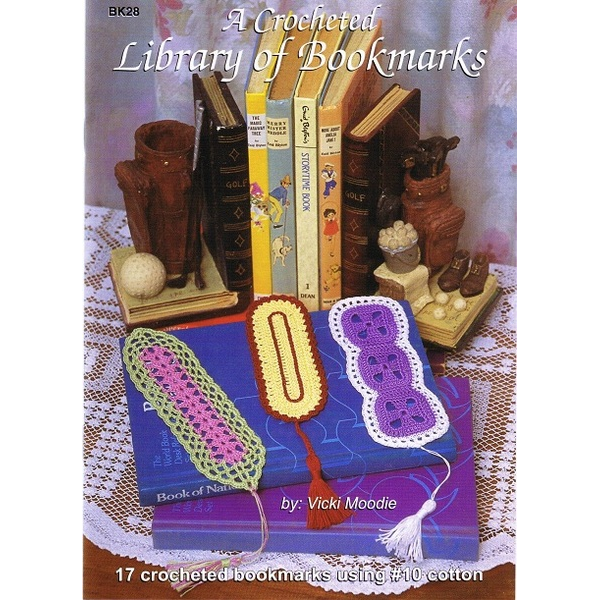 A Crochet Library of Bookmarks